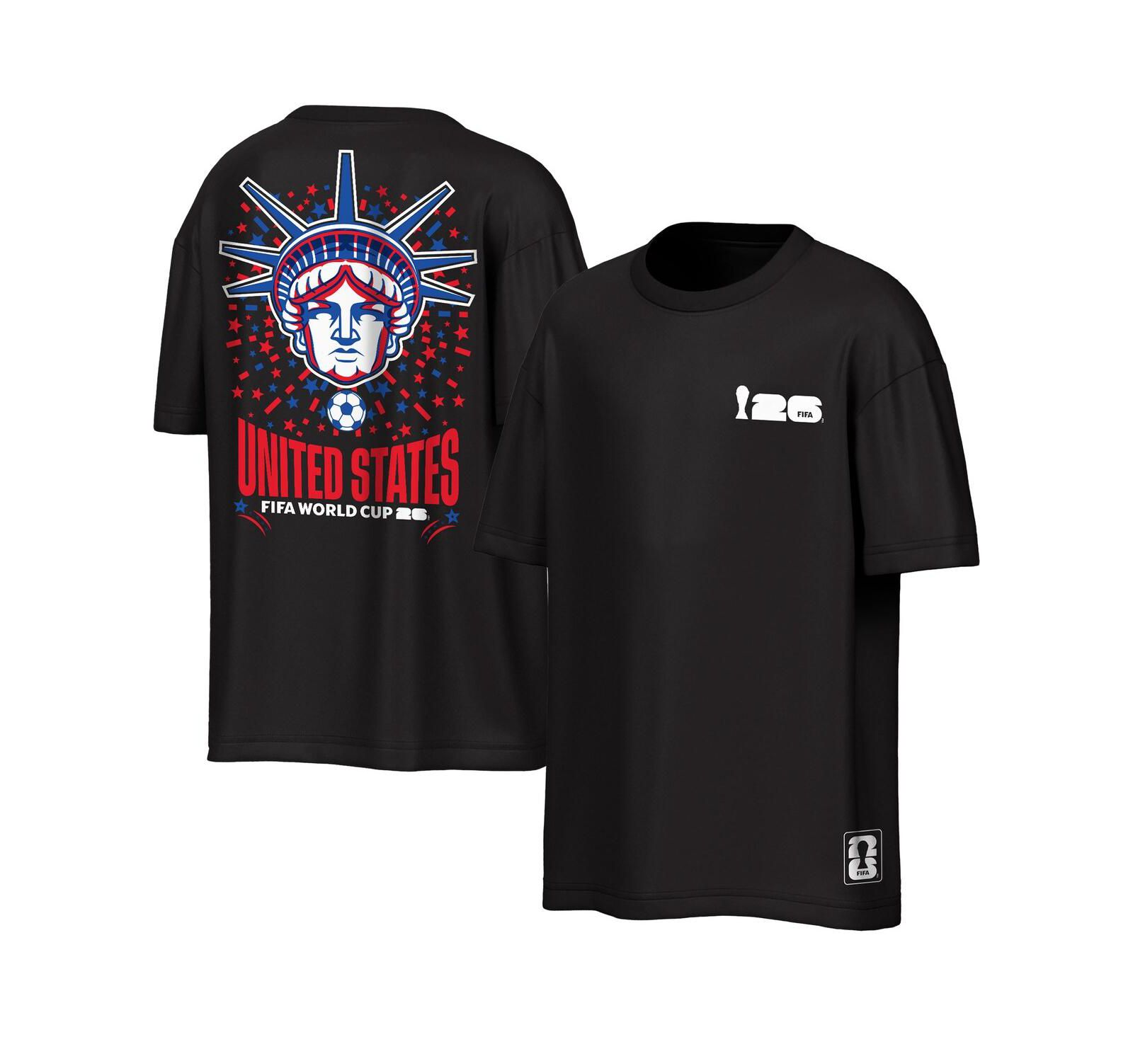 Outerstuff Men's Black USMNT FIFA World Cup 2026 Rally Oversized 2-Hit T-Shirt