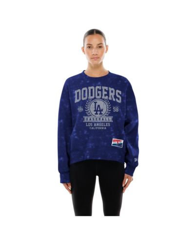 Женское оверсайз худи New Era Los Angeles Dodgers Throwback, королевский синий