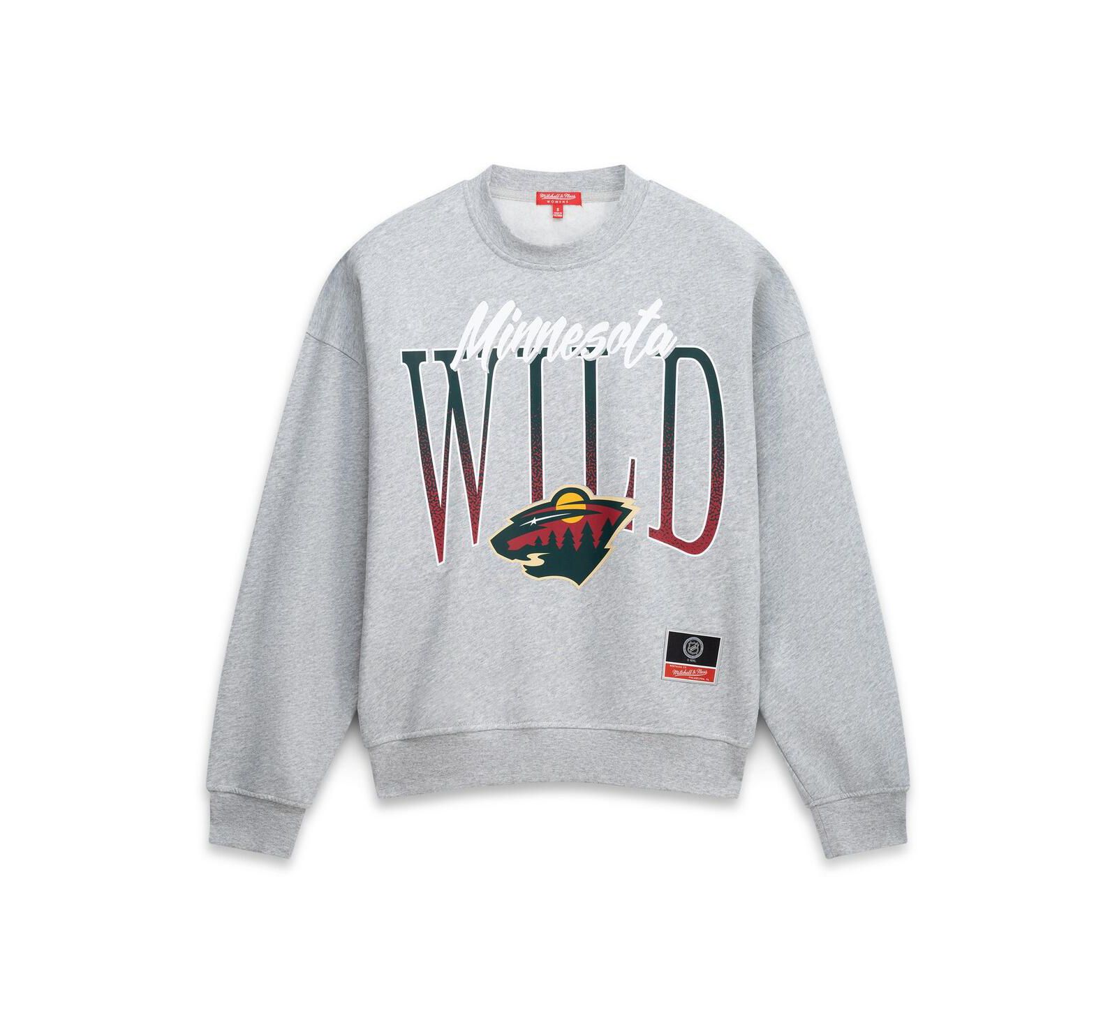 Mitchell & Ness Женский свитшот Minnesota Wild Heather Gray