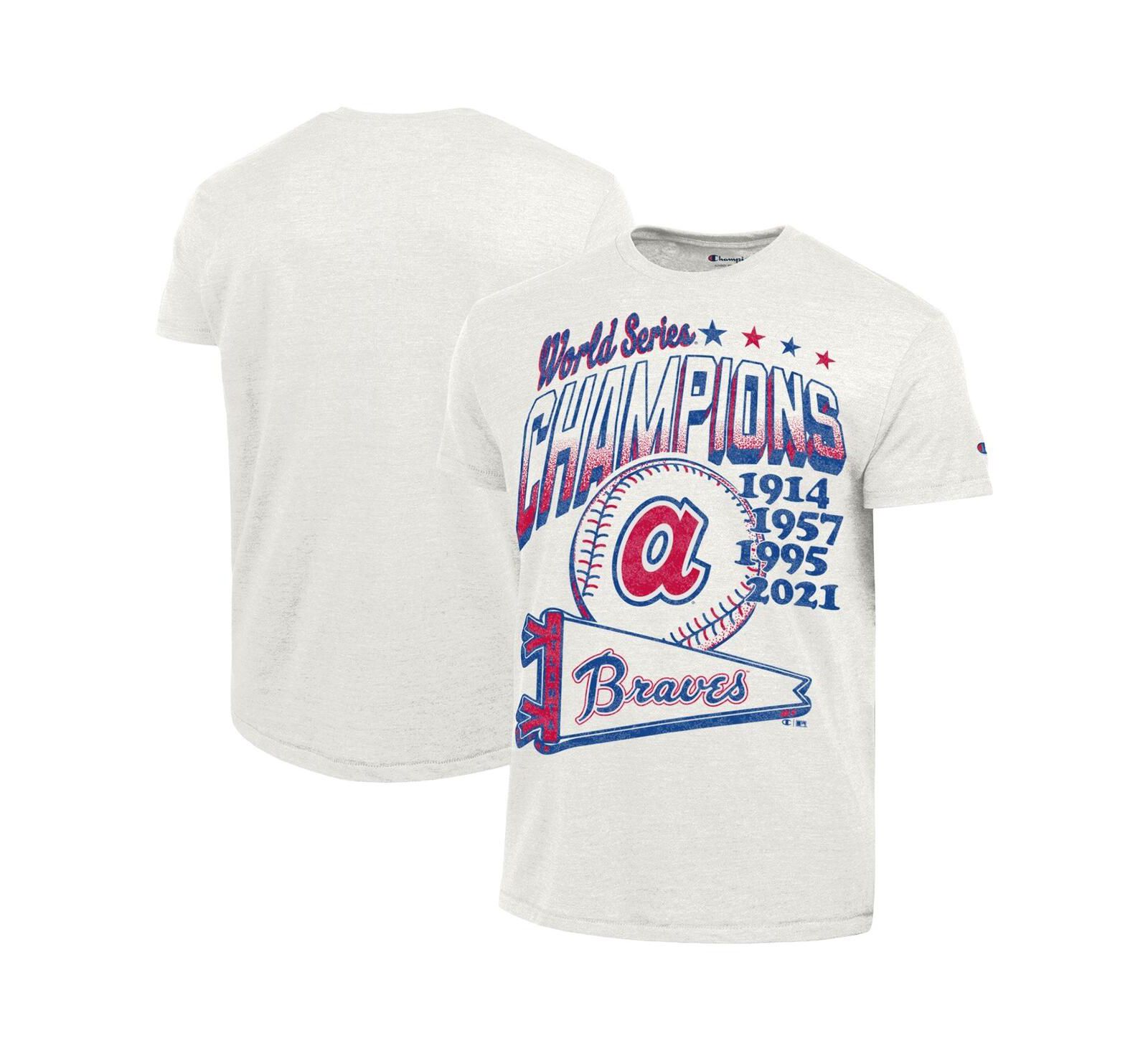 Champion Men's White Atlanta Braves Winning Tradition Cooperstown Tri-Blend T-Shirt