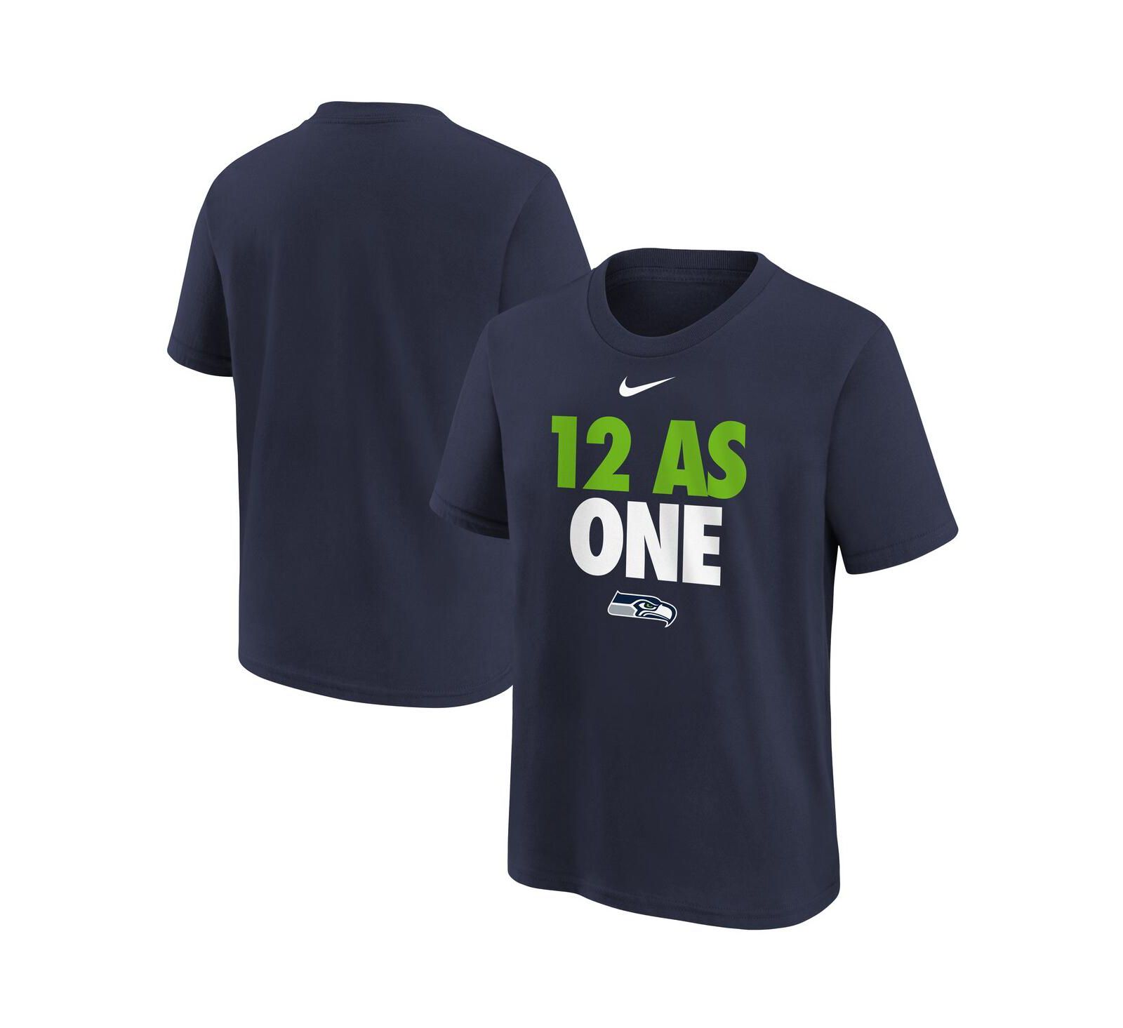 Детская футболка Nike College Navy Seattle Seahawks 12 As One