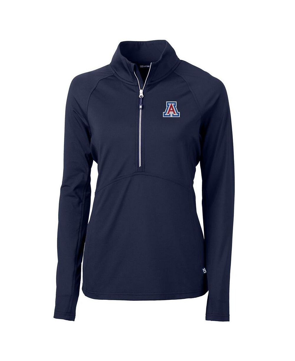 Cutter & Buck Women's Navy Arizona Wildcats Adapt Eco Knit Half-Zip Pullover Jacket
