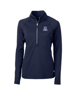 Cutter & Buck Women's Navy Arizona Wildcats Adapt Eco Knit Half-Zip Pullover Jacket