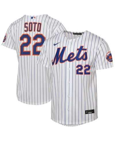 Nike Big Boys and Girls Juan Soto White New York Mets Home Stadium Player Jersey
