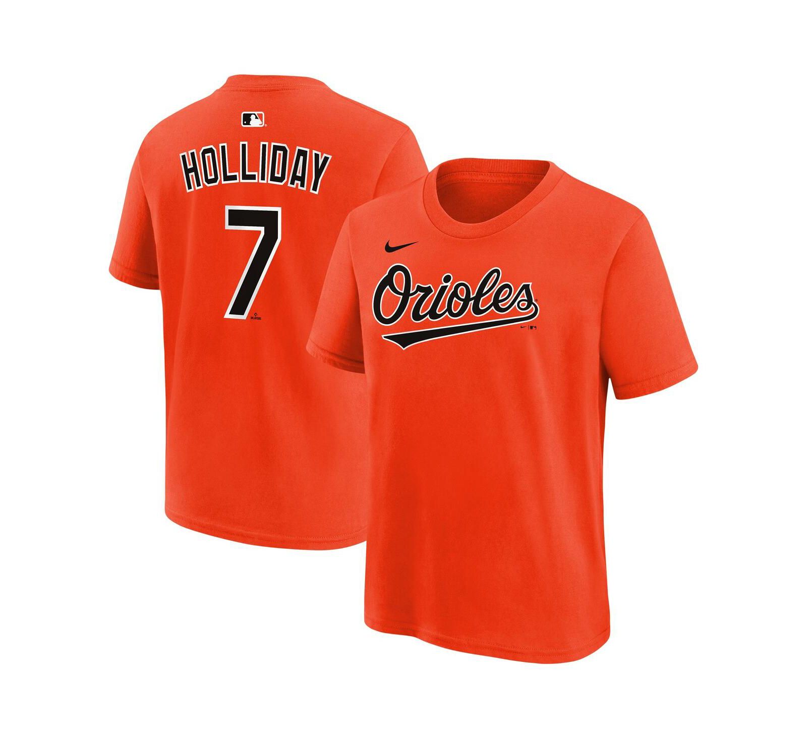 Футболка Nike Jackson Holliday Orange Baltimore Orioles для мальчиков и девочек