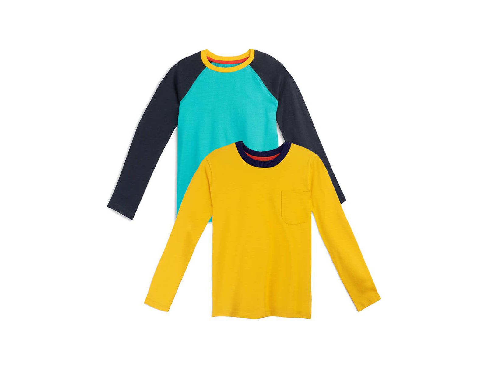 Mightly Girls 2pk Fair Trade Organic Cotton Long Sleeve T-Shirts