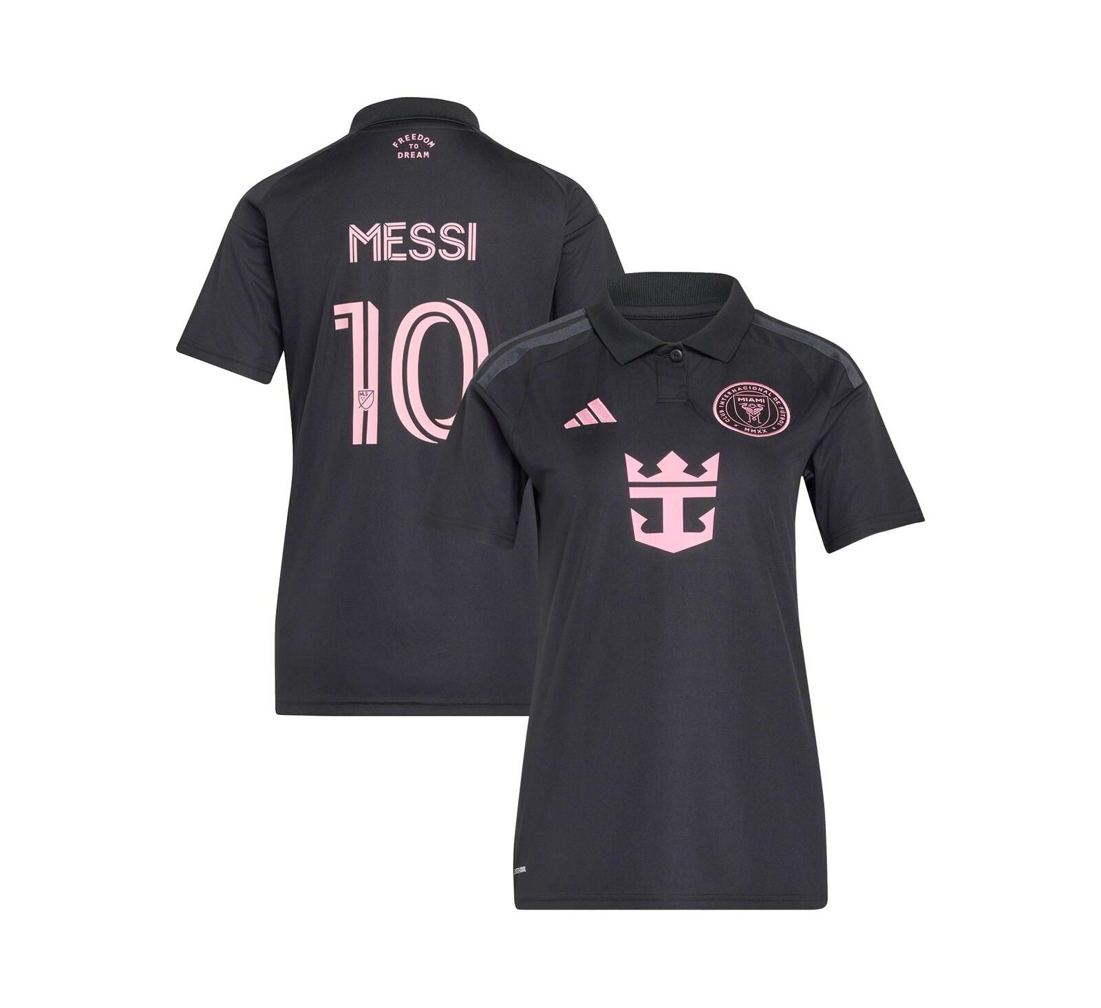 Женская реплика джерси Adidas Lionel Messi Inter Miami CF 2026 Presagio, черная