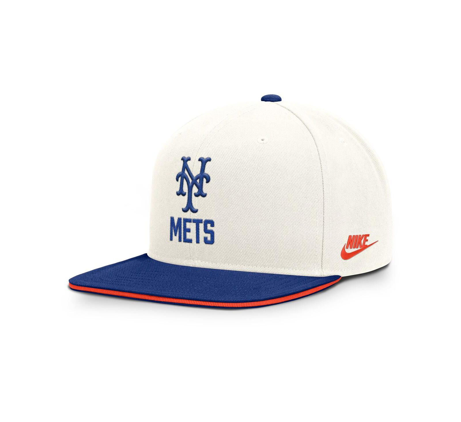Кепка Nike Men's Cream/Royal New York Mets Cooperstown Pro Dri-FIT Snapback Hat