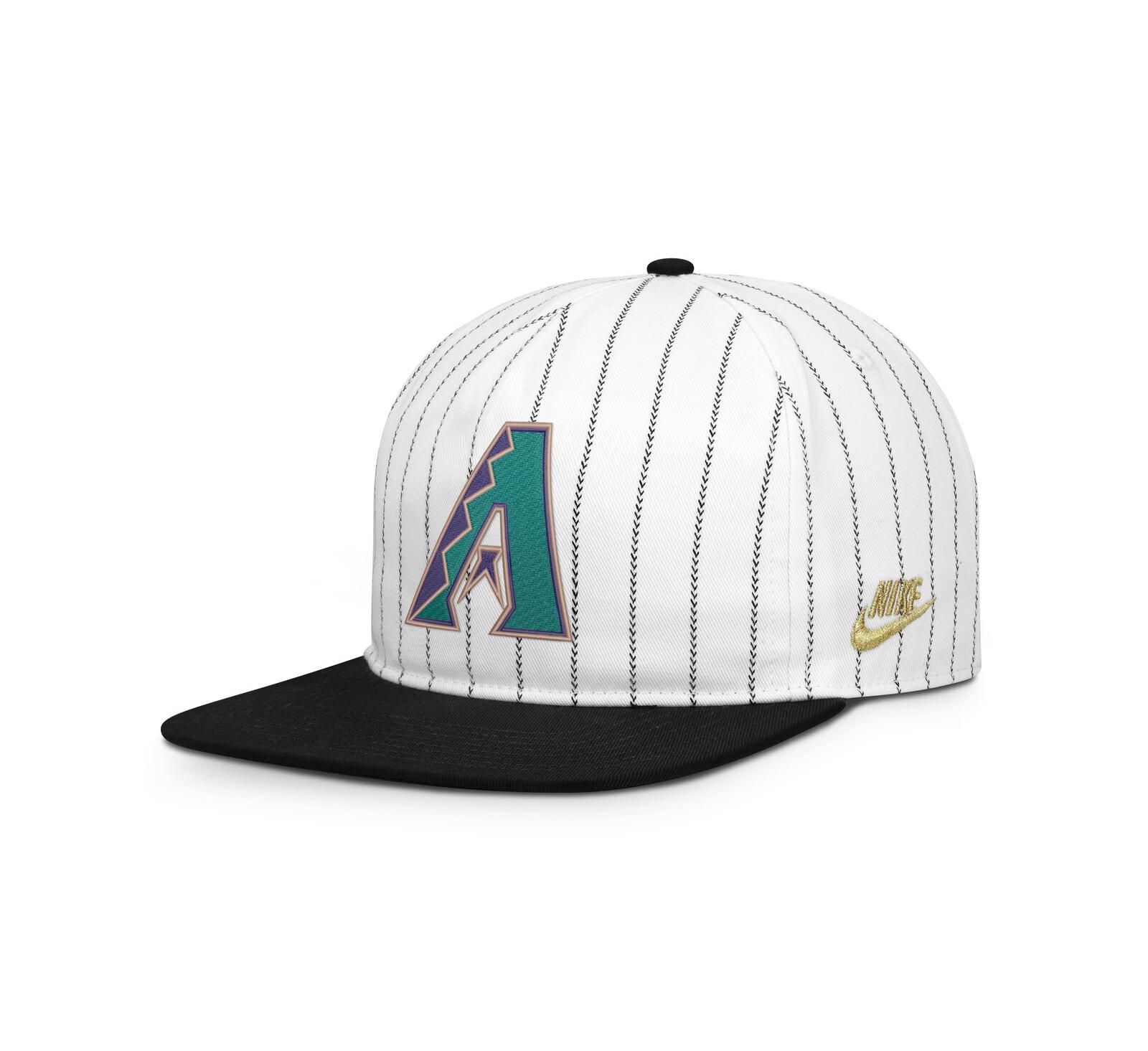 Nike кепка Men's White/Black Arizona Diamondbacks Cooperstown Collection Pro Adjustable