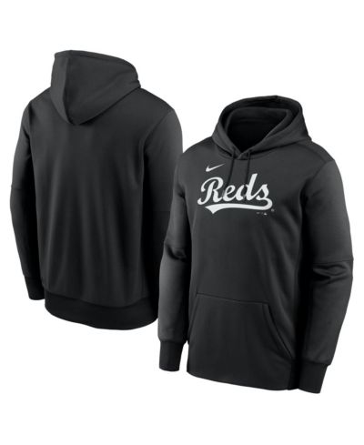 Nike мужское худи Therma, черное, Cincinnati Reds Primary Wordmark