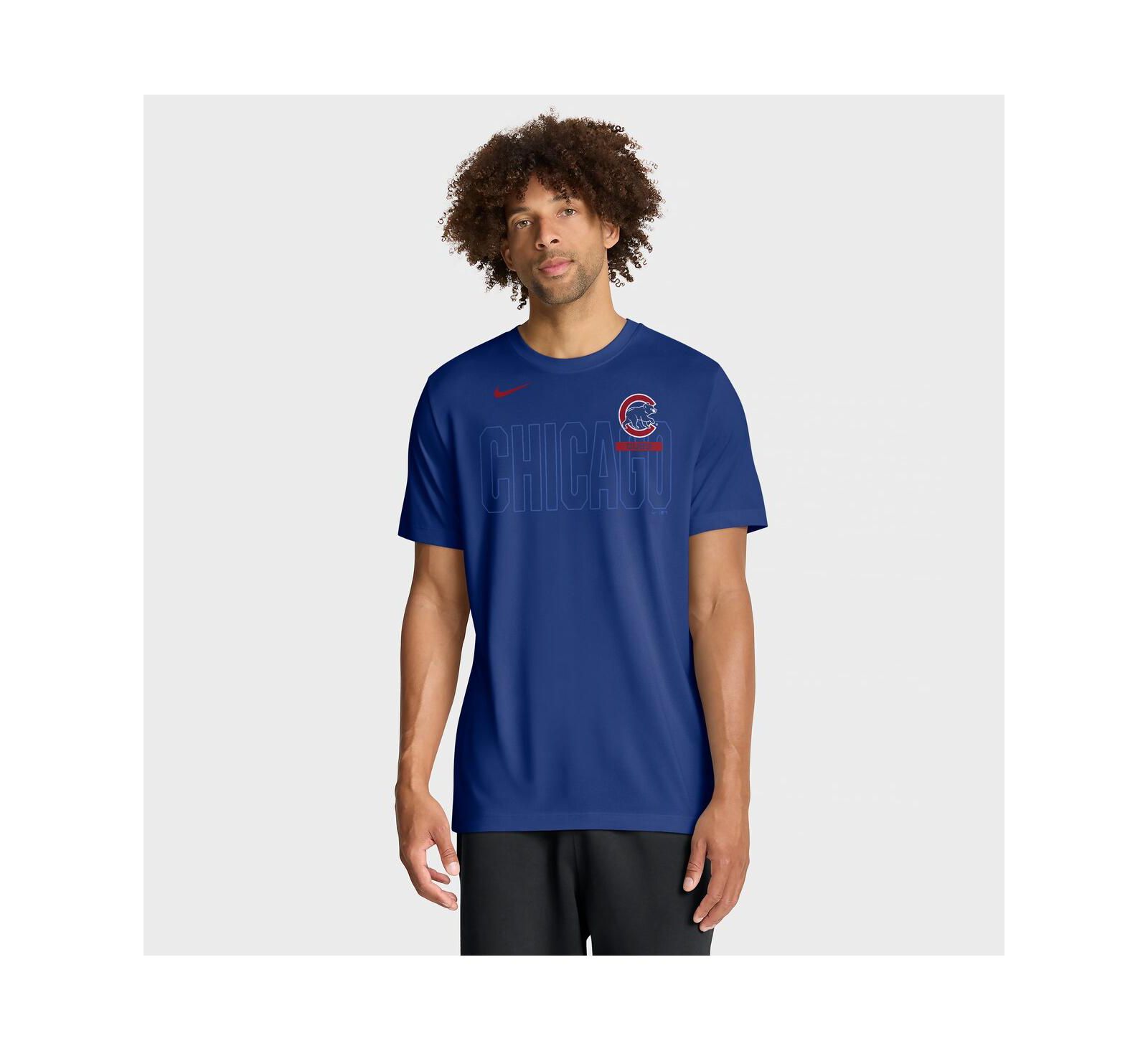 Мужская футболка Nike Royal Chicago Cubs Knockout Team Legend Dri-FIT