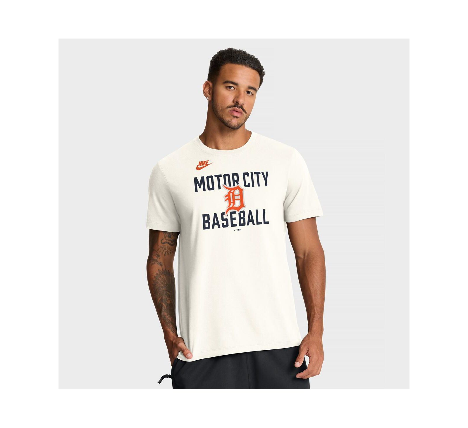 Nike Мужская футболка Cooperstown Collection ‘70s Inspired Cream Detroit Tigers