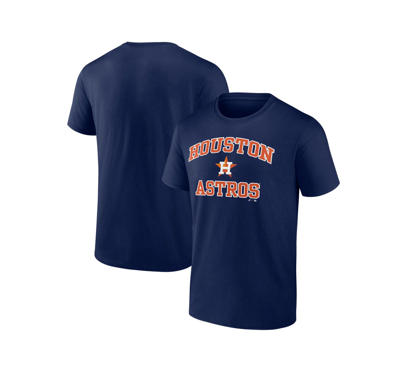 Мужская футболка Logo Athletic Navy Houston Astros Heart and Soul