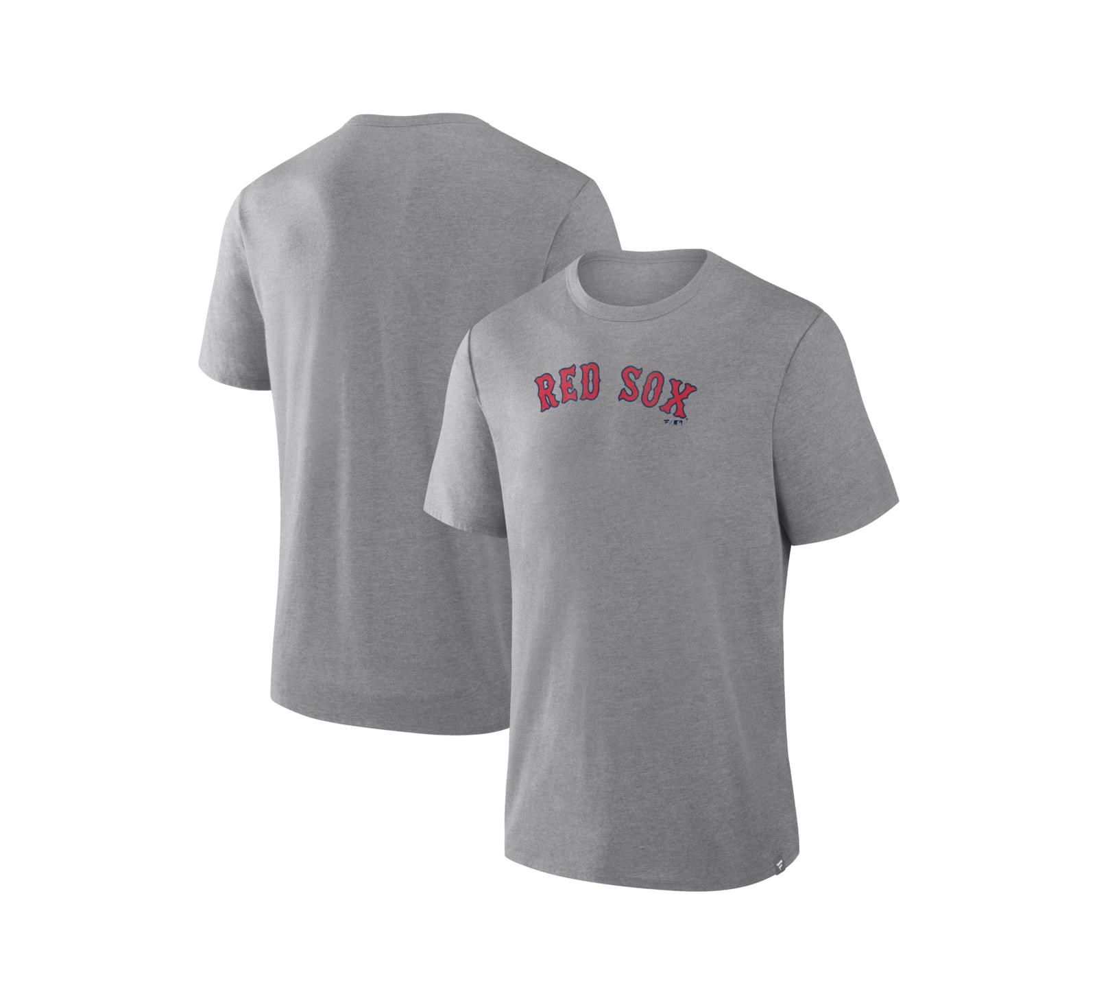 Fanatics Men's Heather Gray Boston Red Sox Play Tribute Tri-Blend T-Shirt