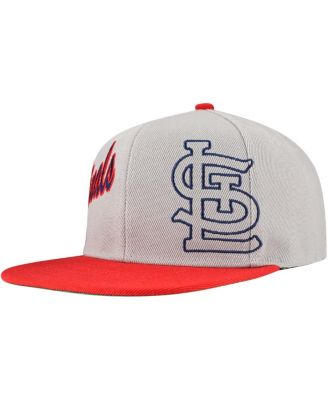 Мужская кепка Mitchell & Ness Gray St. Louis Cardinals Knock Out Panel Snapback