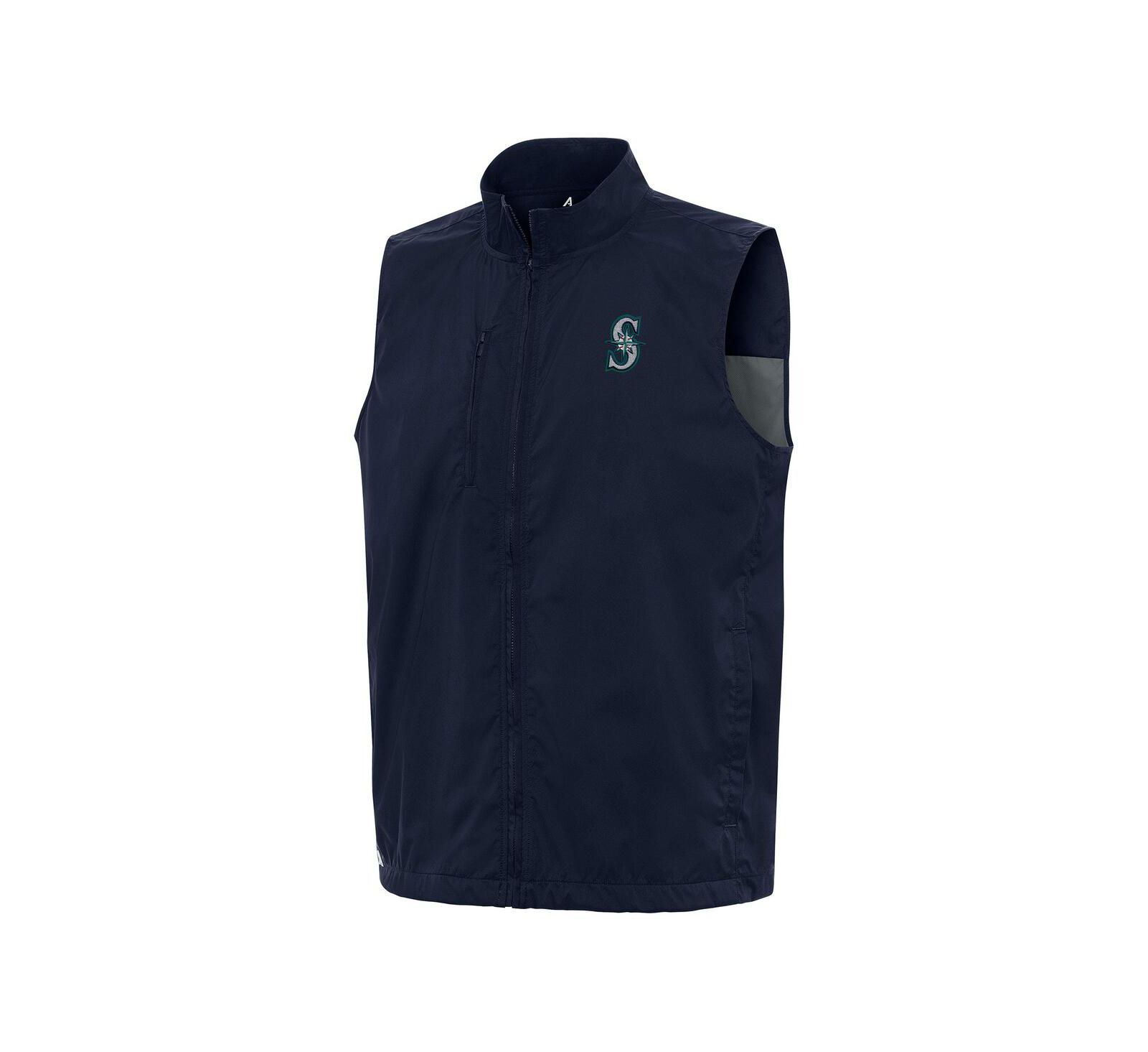 Antigua Мужской жилет Seattle Mariners Brisk Full-Zip, темно-синий