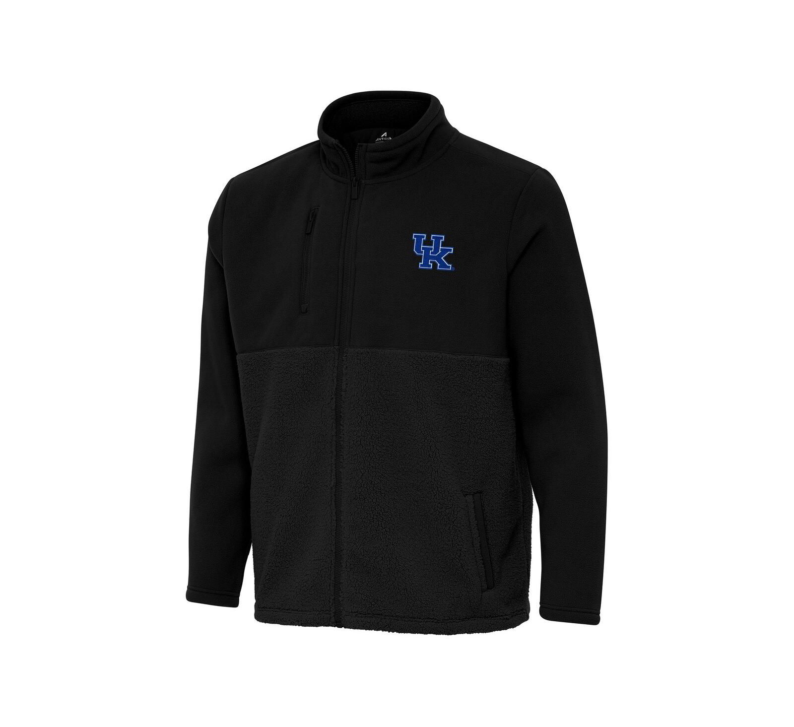 Antigua Men's Black Kentucky Wildcats Daily Fused Full-Zip Jacket