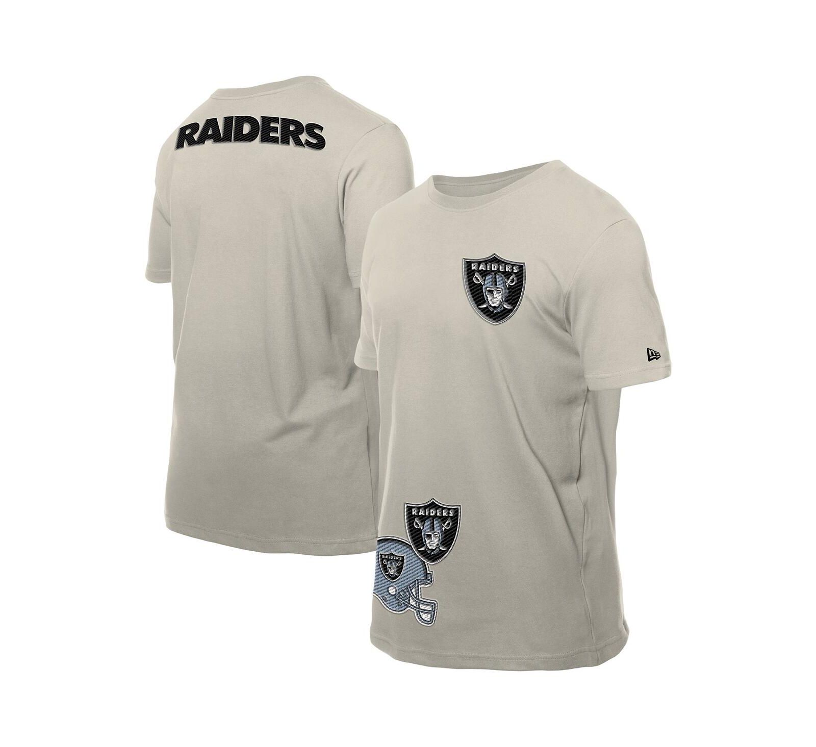 Мужская футболка New Era Light Beige Las Vegas Raiders Multi Patch