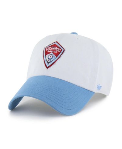 '47 Brand Мужская White Colorado Rapids Two-Tone Clean Up Adjustable Hat
