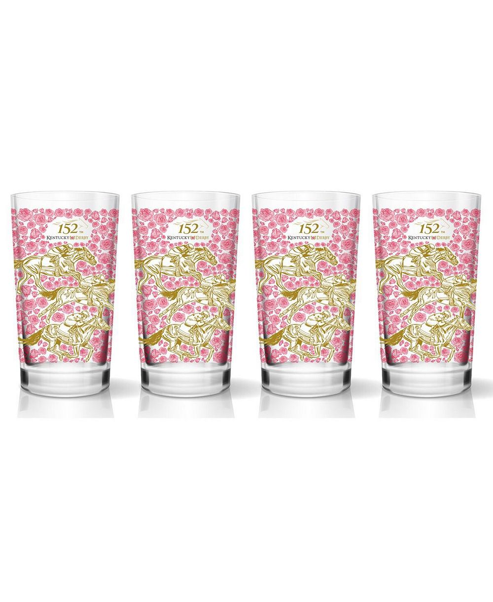 Atlantic Group Distribution Набор из 4 стаканов Mint Julep 12oz. Kentucky Derby 152nd