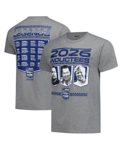 Checkered Flag Sports Men's Heather Charcoal NASCAR 2-Spot 2026 Hall of Fame Class T-Shirt