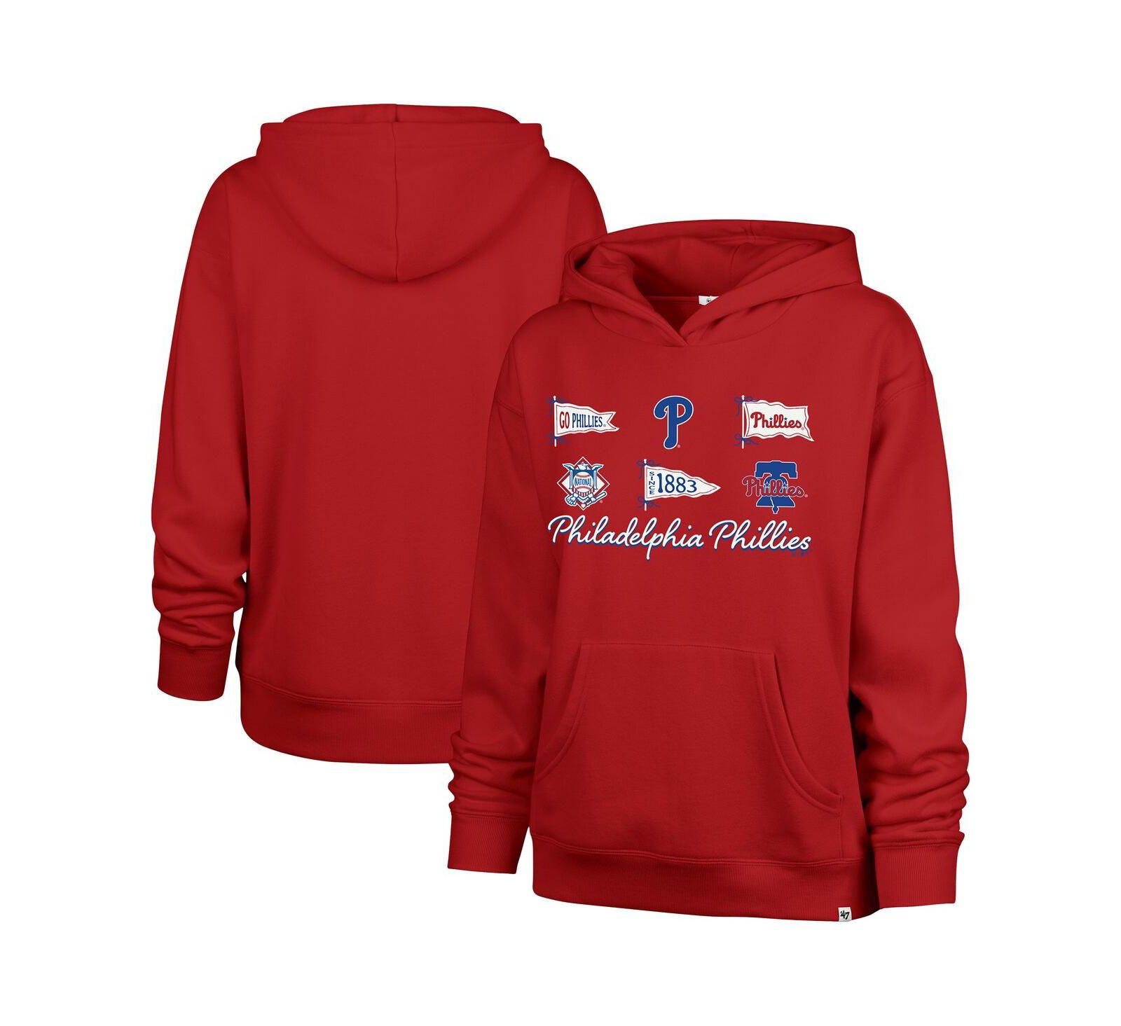 Женское худи '47 Brand Red Philadelphia Phillies Bow Banners Naomi
