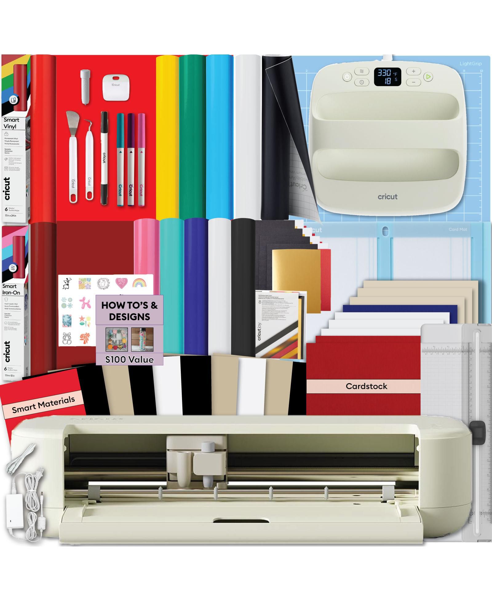 Набор Cricut Explore 5 Machine и EasyPress Essentials Rainbow Sampler Bundle