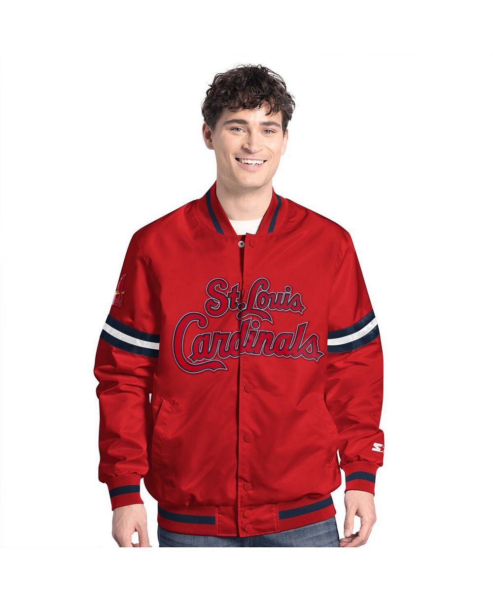 Мужская куртка Starter Red St. Louis Cardinals Scout Full-Snap Varsity