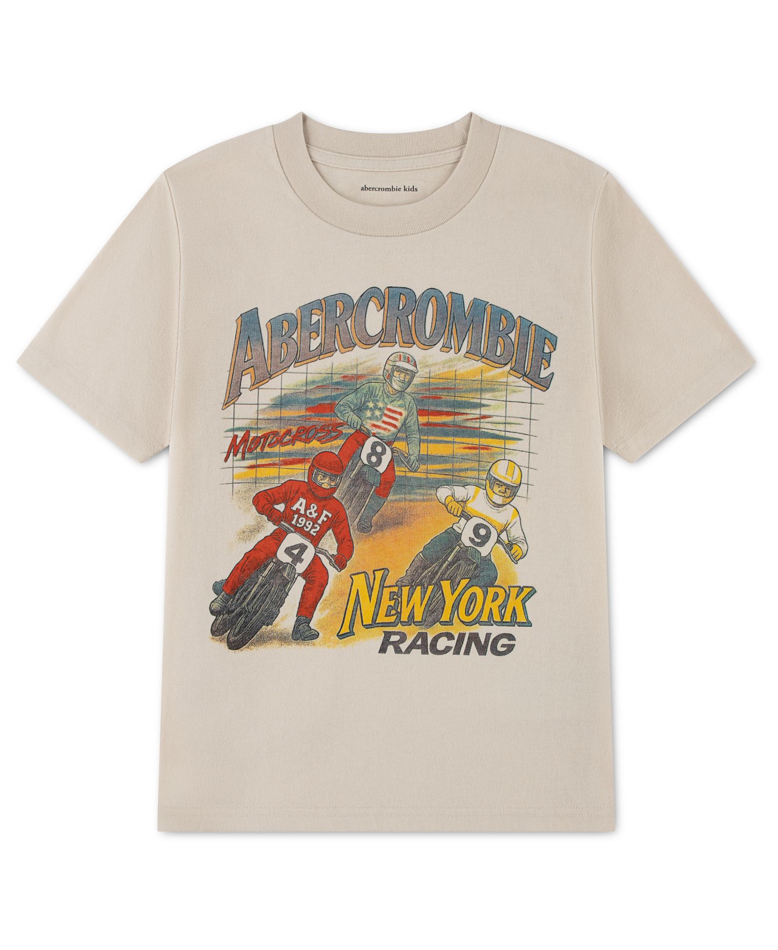Детская футболка abercrombie kids с графическим принсотом