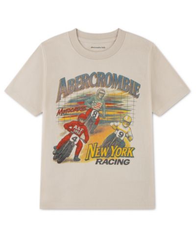 Детская футболка abercrombie kids с графическим принсотом