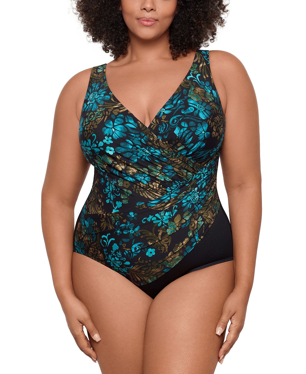 Miraclesuit Женский слитный купальник Plus Must Haves Oceanus с контролем живота