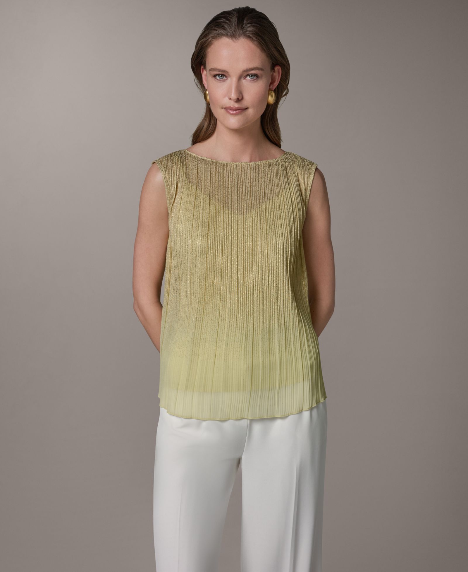 Блузка Donna Karan New York Petite Boat Neck Sleeveless