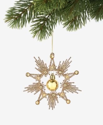 Елочная игрушка Holiday Lane Celestial Gems Star With Ball Ornament, эксклюзив Macy's