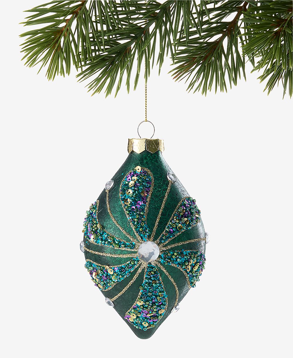 Подвесное украшение Holiday Lane Peacock с бисером