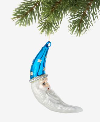 Новогодний подвесной шар Holiday Lane Celestial Gems Moon, эксклюзив Macy's