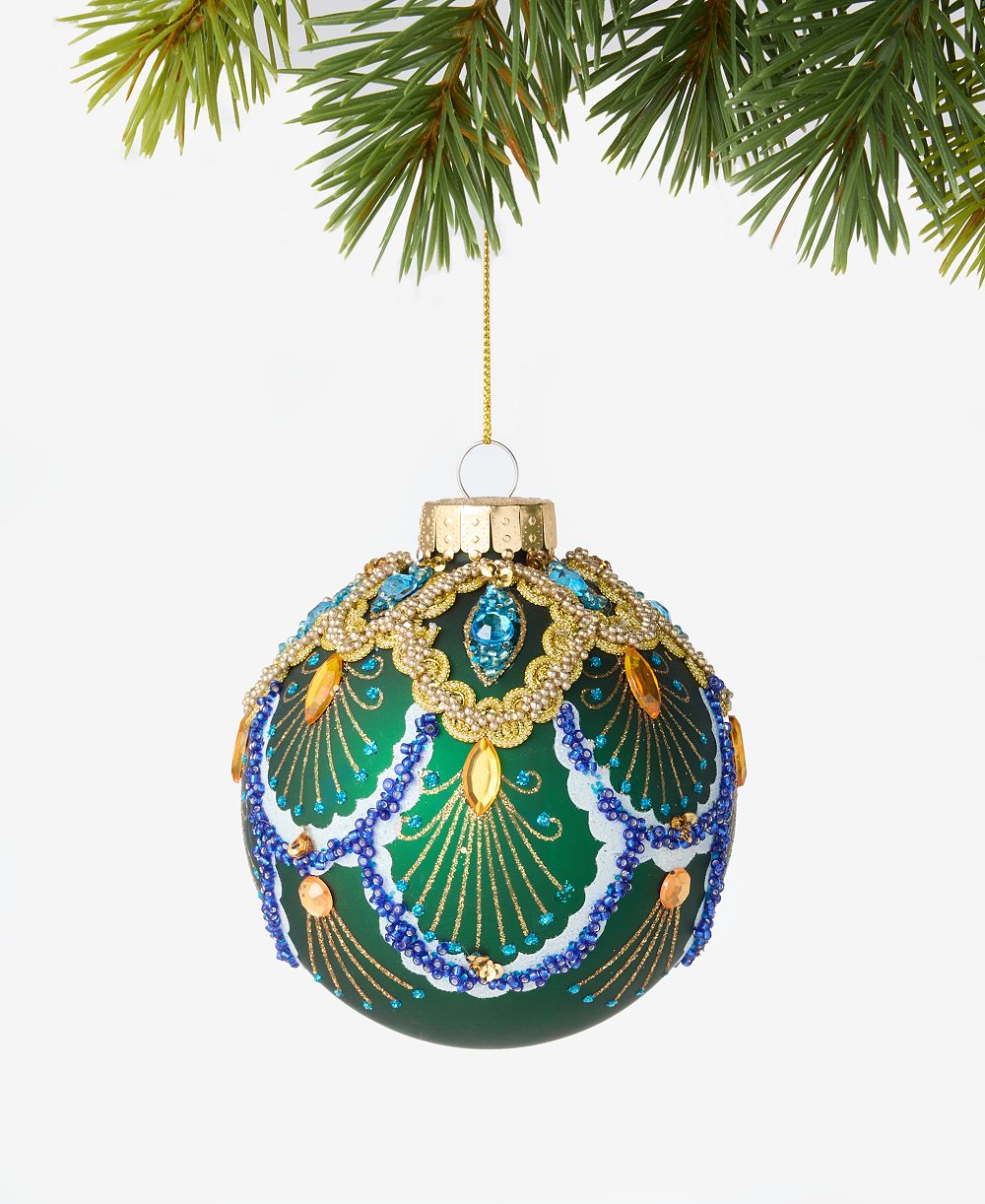 Шарообразное украшение Holiday Lane Peacock с декором