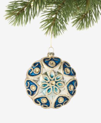 Holiday Lane небесный декоративный шар Disk, эксклюзив Macy's