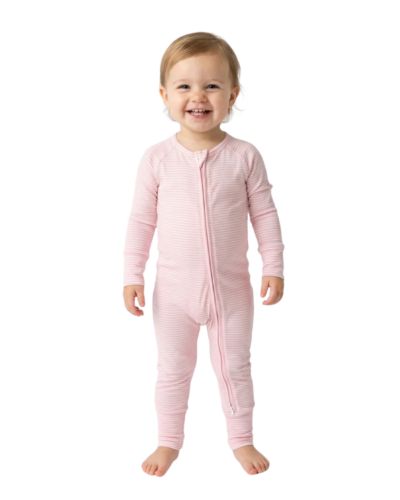 Детский комбинезон Motette Baby Girls Peony Stripe Bamboo Sleeper