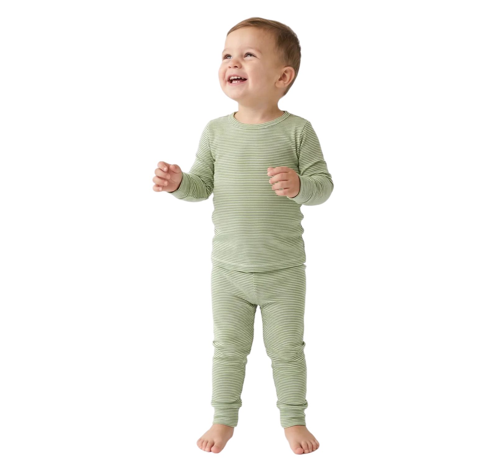 Детский пижамный комплект Motette для мальчиков Evergreen Stripe (2T - 10)
