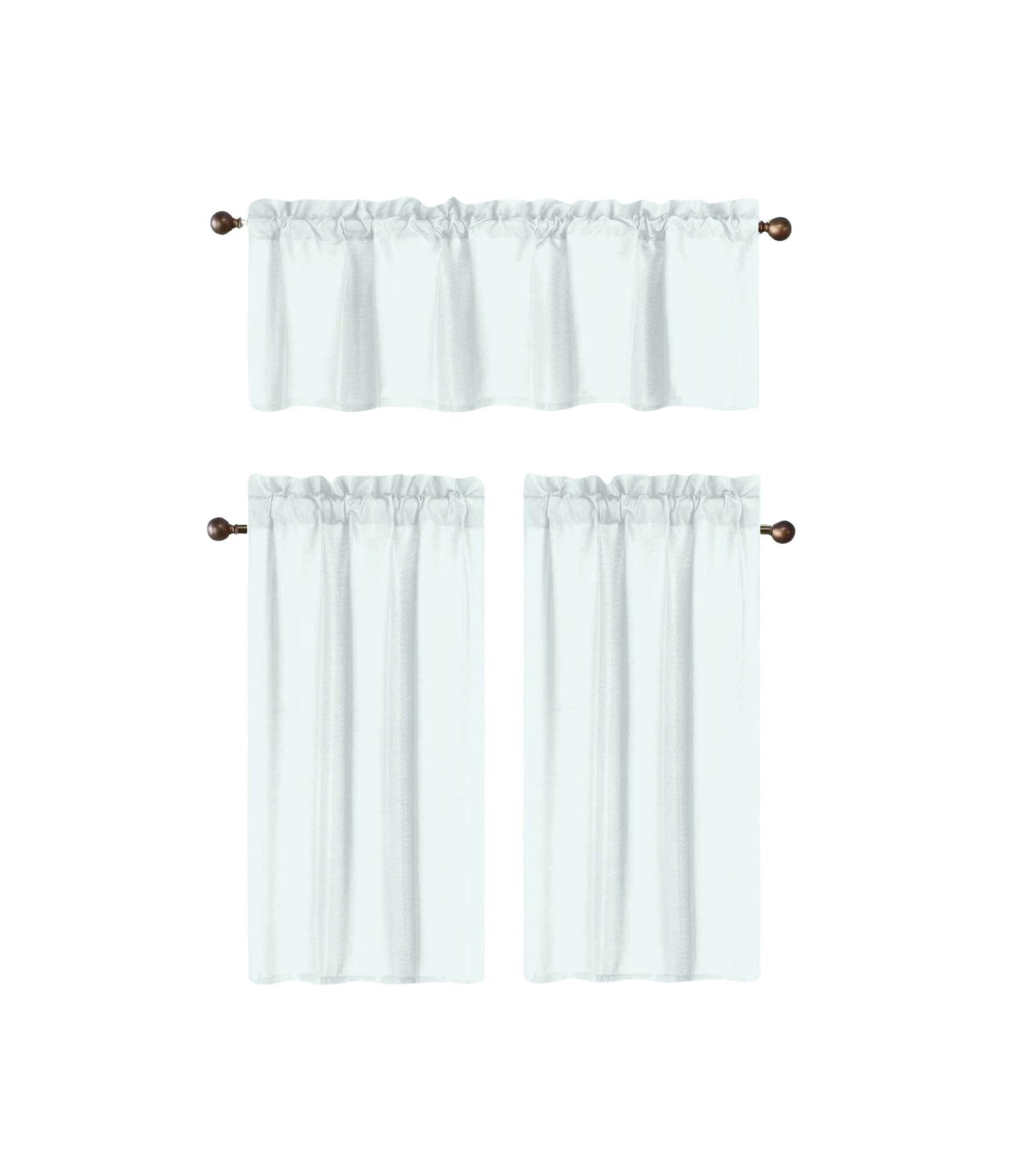 Комплект кухонных штор RT Designers Collection 100% Polyester 54" x 18"