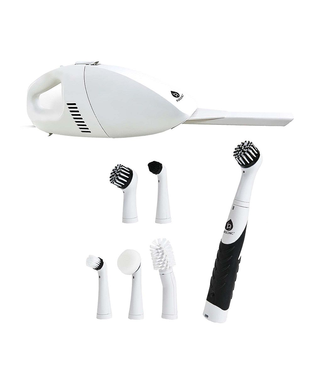 PURSONIC Deep Cleaning Duo Bundle: Cordless Power Scrubber Cleaning Brush  Pursonic Car Vacuum Cleaner