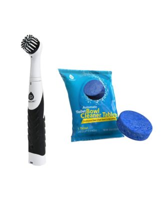 PURSONIC Home Cleaning Power Bundle  Cordless Power Scrubber  Automatic Toilet Bowl Cleaner Tablets
