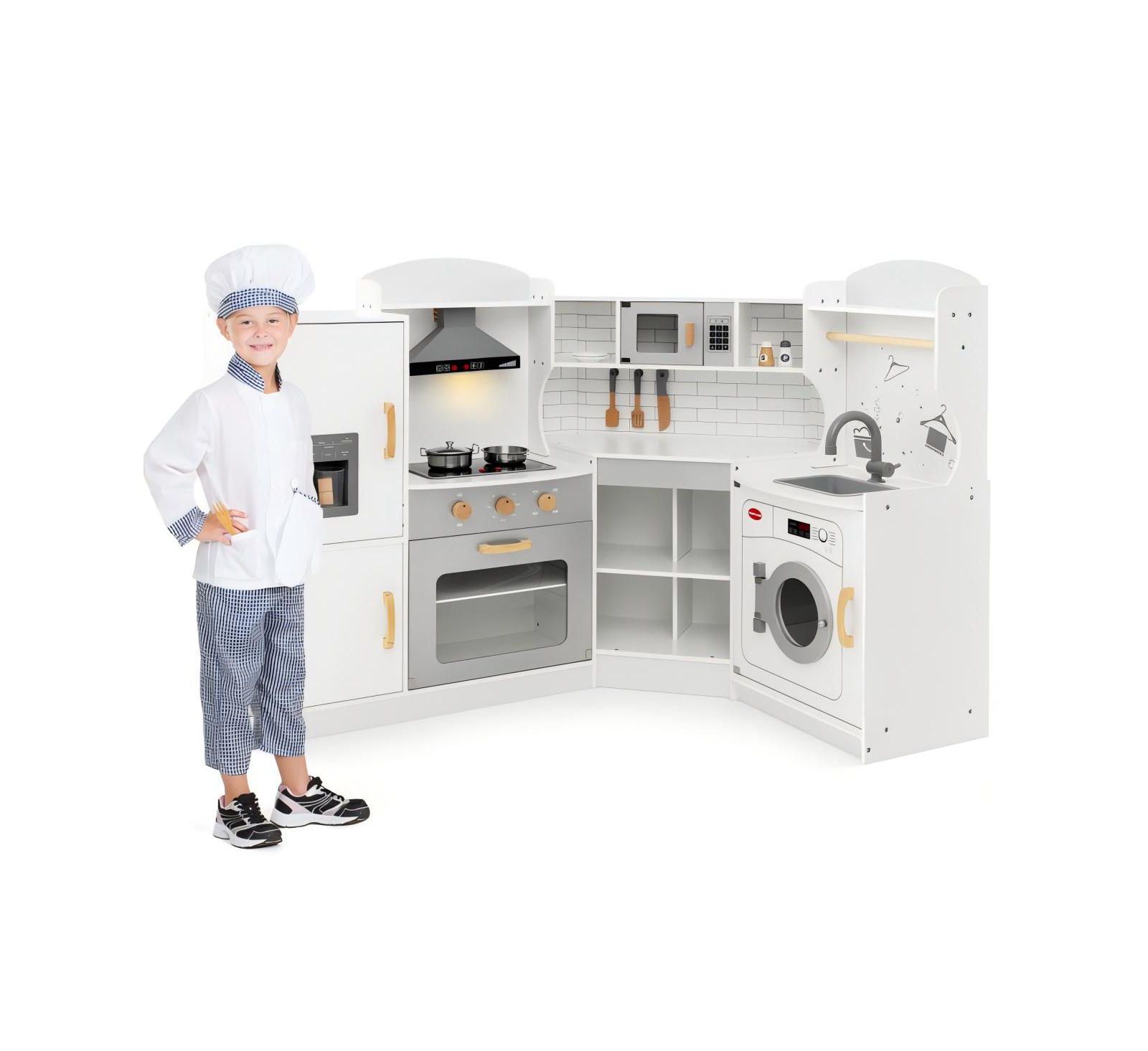 Hongge Corner Kitchen with Ice Maker Playset, Ages 3+