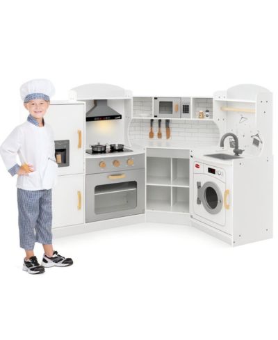 Hongge Corner Kitchen with Ice Maker Playset, Ages 3+