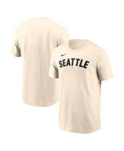 Nike Men's Cream Seattle Mariners Alternate Wordmark T-Shirt