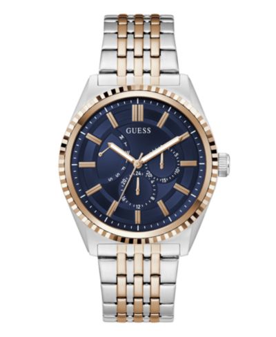 GUESS Men's Two-Tone Stainless Steel Multi-Function Watch, 44mm
