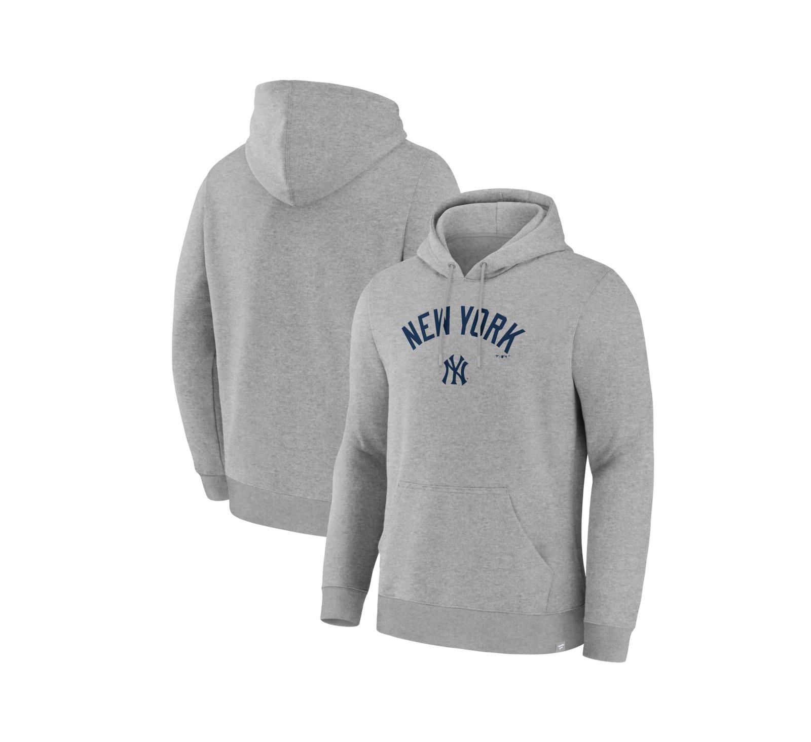 Мужское худи Fanatics Heather Gray New York Yankees Lock-Up Legacy