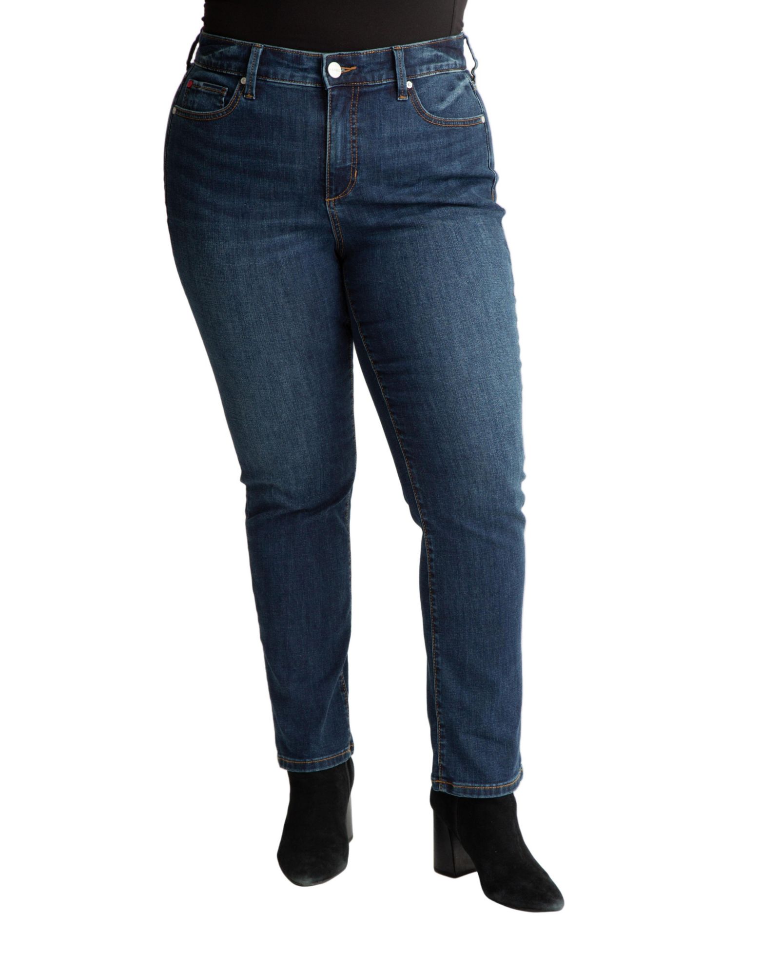SLINK Jeans Женские джинсы Stella, высокая посадка, прямой крой, 30" Inseam