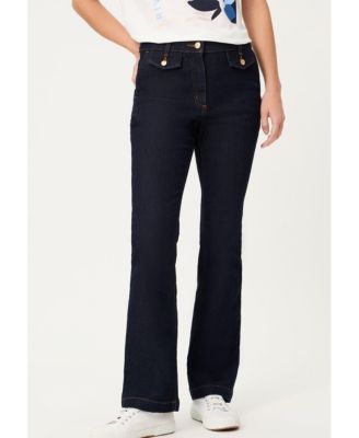 Olsen Women's Dark Denim Bootcut Jean