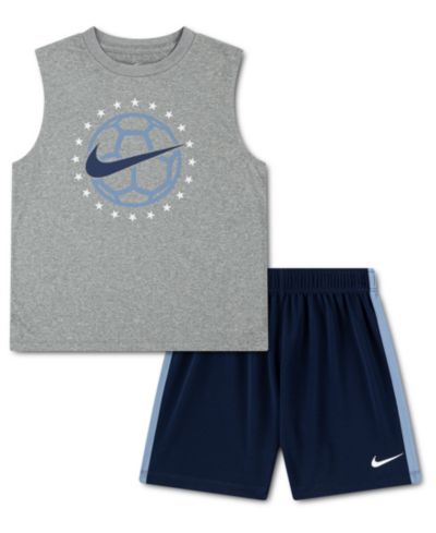 Nike Boys' 4-7 Sleeveless Top and Shorts, 2-Piece Set